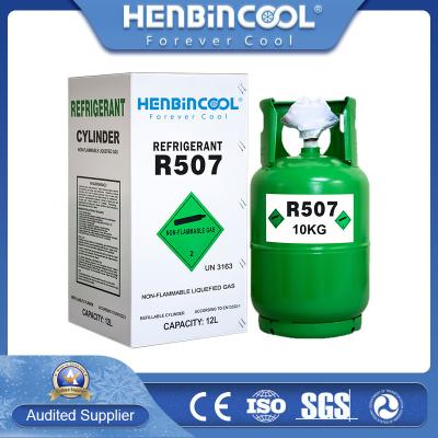 China Gas de enfriamiento R507A refrigerante 11.3 kg Freón R507 cilindro desechable en venta