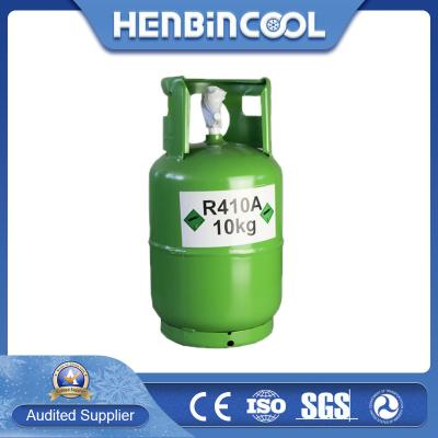China 10kg Refillable 410A Refrigerant Gas 99.99% R410A 25lb Cylinder for sale