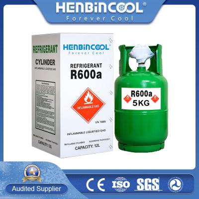 China Isobutane R600A Refrigerant Air Conditioner Cooling Gas Refilled Cylinder for sale