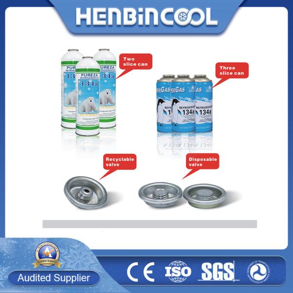 Quality Colorless 99.99% R134A Refrigerant Empty 2 Piece Tinplate Can To Fill Refrigerant for sale