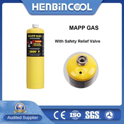 China 14oz MAPP GAS Cylinder 399.7g Map Pro Gas Cylinder Hand Torch Fuel for sale