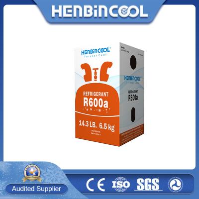 China 99.6% Pure Refrigerator Refrigerant R600A Isobutane 14.3lb 6.5kg for sale