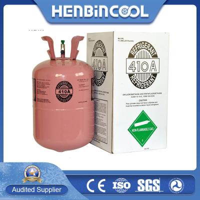 China 99.9% Purity Cool Gas R410A Refrigeration Ac Gas R 410 25LB 11.3kg for sale