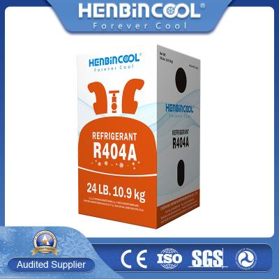 China 10.9kg 99,99% R404A Gas refrigerante incoloro 404a Freón en venta