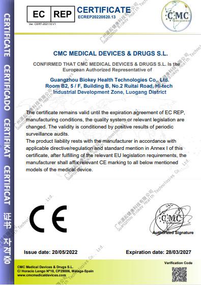 CE 2 - Guangzhou BioKey Healthy Technology Co.Ltd