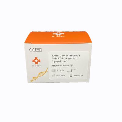China Influenza A B / SARS-CoV-2 RT PCR Test Kit Lyophilized DNA Enzyme Mix Primer Probe for sale