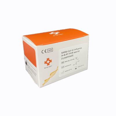 China CE Approval Influenza A B PCR Detection Kit SARS CoV 2 Taqman Probe Freeze Dried Powder for sale