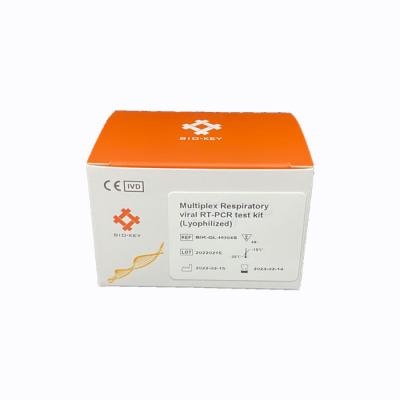 China 6 Parameters Multiplex Respiratory PCR Test Taqman Probe Primers PCR Reagent Kit for sale