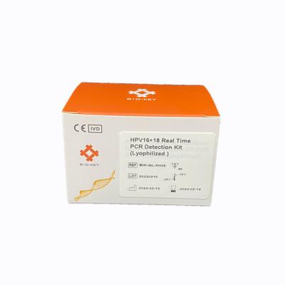 China Samengesteld Hpv-Genotype 16 Fluorescente PCR 18 Opsporing In real time Kit Lyophilized Te koop