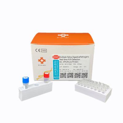 China Molecular Diagnosis FCoV Feline Cat Test Kit Giardia Feline Dna Test Kit for sale