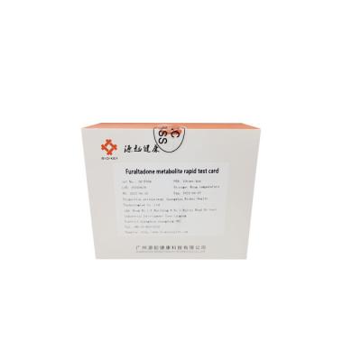 China ISO13485 Food Safety Rapid Test Kit Furaltadone For Fish Lateral Flow Assay for sale
