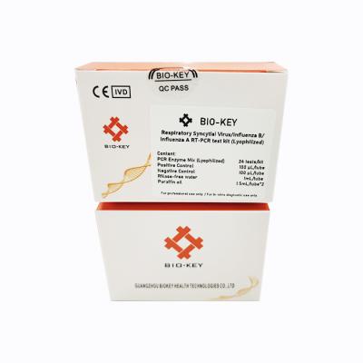 China Influenza B / A Respiratory Syncytial Virus RT PCR Test Kit 24 Tests/Kit Lyophilized for sale