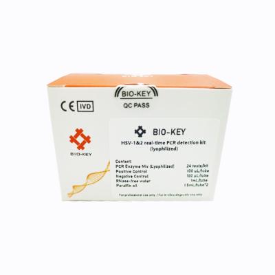 China CE HSV-1/2 Real Time PCR Detection Kit Lyophilized 24tests/Kit for sale