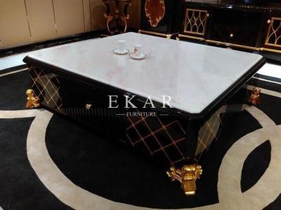 Chine Table basse brillante moderne TTT de pierre de Tableau de meubles de Tableau d'échecs de marbre de table basse d'ardoise à vendre