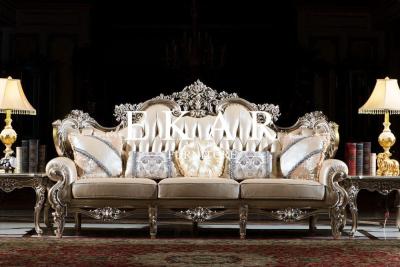 Chine Meubles argentés arabes LS-A812T de style de victorian de sofa de tapisserie d'ameublement de l'Arabie Saoudite Majlis à vendre