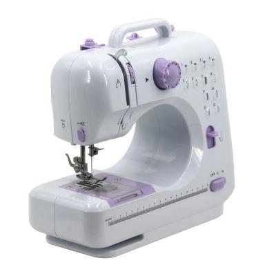 China Máquina de coser para el hogar 12 patrones de costura camiseta de cierre de costura Maquina de coser en venta