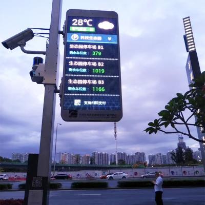 China SMD1515 16 Bit Outdoor Light Pole LED Display Advertising Lamp Post Smart Led Screen for sale