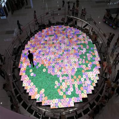 China 20m Interactive Sensor Floor Tile Screen High Pressure P3.91 Indoor Led Display for sale
