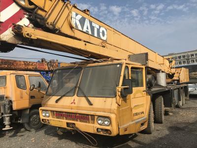China Portador hidráulico usado de 40 toneladas K354 de Mitsubishi do guindaste do caminhão de KATO NK-400E-III à venda