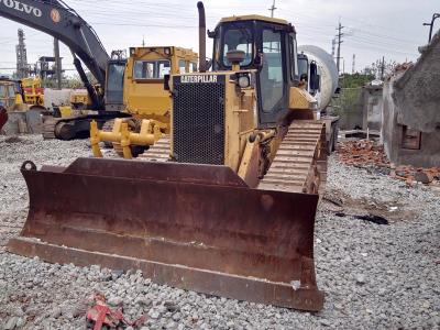 China 2cbm Blade Used Crawler Bulldozer , D5M Second Hand Dozers A/C Cabin Owner for sale