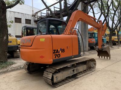 China Capacidade de 7 toneladas da cubeta 0.4cbm das máquinas escavadoras da mão de HITACHI ZX70 segundo à venda