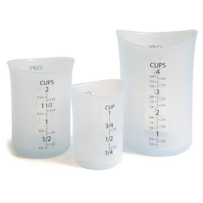 China Measuring Cup Silicone Tableware Set S M L Size 330/655/1250ML for sale