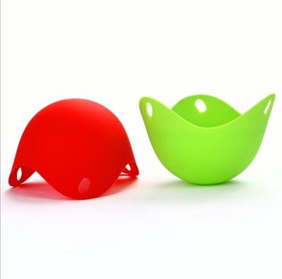 China Reusable Egg Poacher Silicone Tableware Set 9.4*9*6.5cm With Stand for sale
