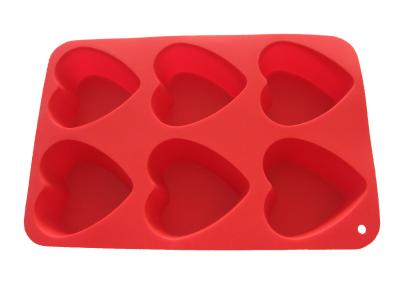China Eco Friendly Silicone Heart Cake Mold BPA Free 3D Heart Chocolate Mould for sale