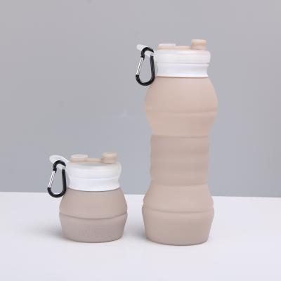 China 4500ml Foldable Silicone Water Bottle Reusable For Travel Sports Drinking for sale