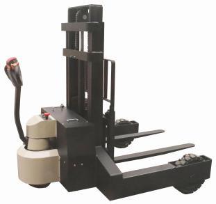 China 1000KG Electric Pallet Stacker All Terrain Pallet Stacker Forged Fork for sale