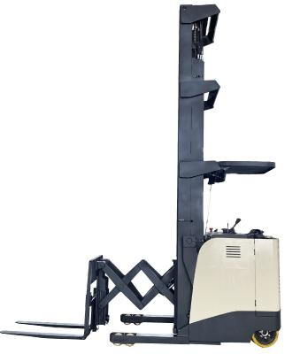 China 1500 KG Forward Double Reach Lift Truck Lifting Height 6 Meters for sale