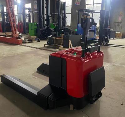 China Load Capacity 5000kg Cable Reel Handling Transport Electric Pallet Truck Electronic Steering Pedal for sale