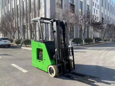 China Side Standing Counterweight Electric Forklift Truck Electronic Steering Integrated Handle Te koop
