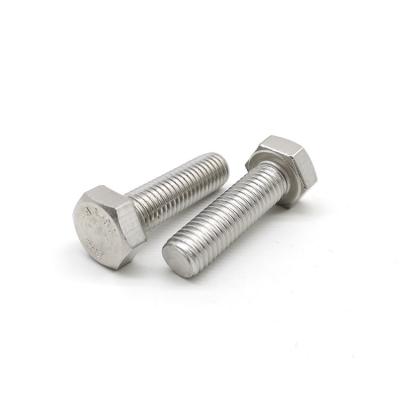 China Hexagon Head Bolts Thread Up To End ISO 4017 A4 80 Stainless Steel 316 for sale