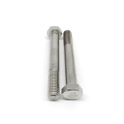 China ISO 4014 Wind Energy Fasteners SS316 Hex Head Cap Screws Partially Threaded Bolt for sale