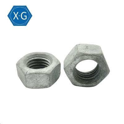 China Carbon Steel Solar Panel Fasteners Gr.8 HDG Hexagon Nut Iso 4032 M8M10M12 for sale