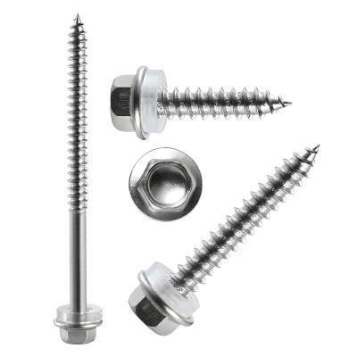 China 5.5 mm Stainless Steel Flange Head Self Tapping Screws For Solar Panel for sale