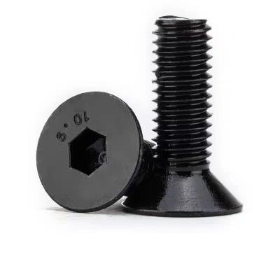 China ISO10642 10.9 High Strength Hexagon Socket Countersunk Head Cap Screws Black Oxide for sale