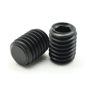 China Black Oxide DIN 913 45H High Strength Hex Socket Set Screws With Flat Tip for sale