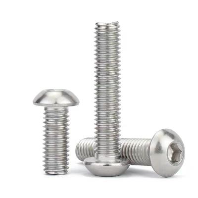 China SS304 Stainless Steel Hex Socket Button Head Screws ISO3506-1 Metric A2-70 à venda