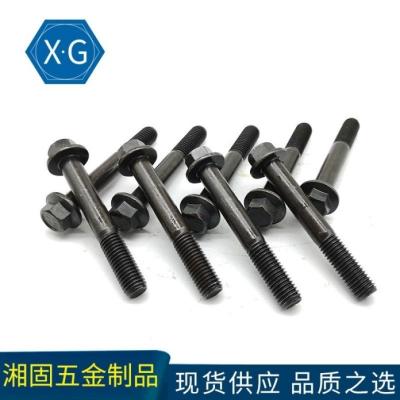 China Alloy Steel Black Oxide Hex Flange Bolts GB5787 Flange Cap Screw for sale