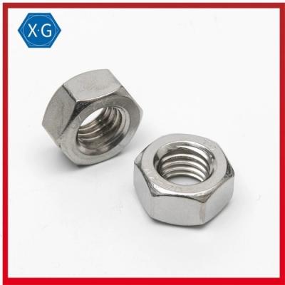 China M3 M4 M5 M6 M8 M10 SS304 Stainless Steel Hex Nuts DIN 934 A2 70 for sale