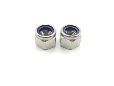 China DIN982 A4-80 m8 Nylon Insert Lock Nut Specifications Stainless Steel 316L for sale