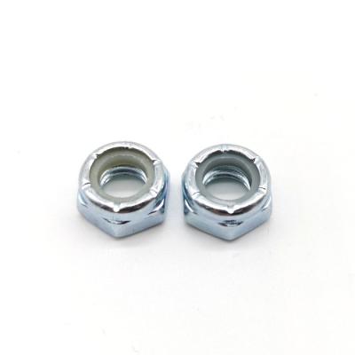 China Gr.2 Nylon Insert Lock Nuts ASME B18 16.6 Zinc Plated C1018 Coarse for sale