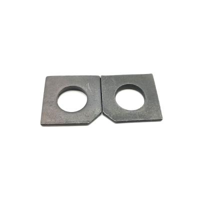 China Slot Section Square Taper Washers Leveling Black Oxide Stainless Steel Washers for sale