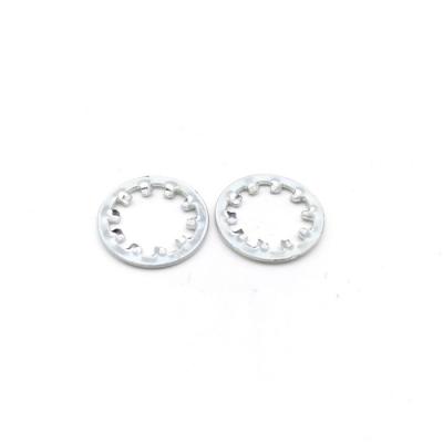China Zinc Finish Spring Steel Washers HRC 40-50 Internal Tooth Lock Washers for sale