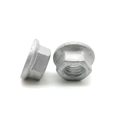 Chine ISO4161 acier dentelé de Geomet de contre-écrous de bride de sortilège de la catégorie 8 métriques à vendre