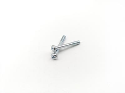 China ISO 7045 Specificatierang 4,8 gedeeltelijk Ingepast Dwarspan head metal screw zinc Geplateerd Staal Te koop