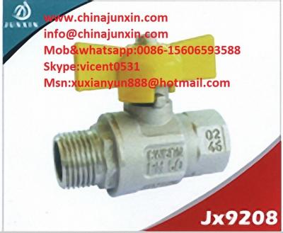 China yellow handle brass gas ball valve PTFE/VITON O-ring Gas Valve/ gas ball valves for sale