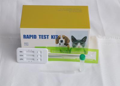 China Hospital Veterinary CPV+CCV+GIA Combo Test Pet Rapid Diagnostic for sale